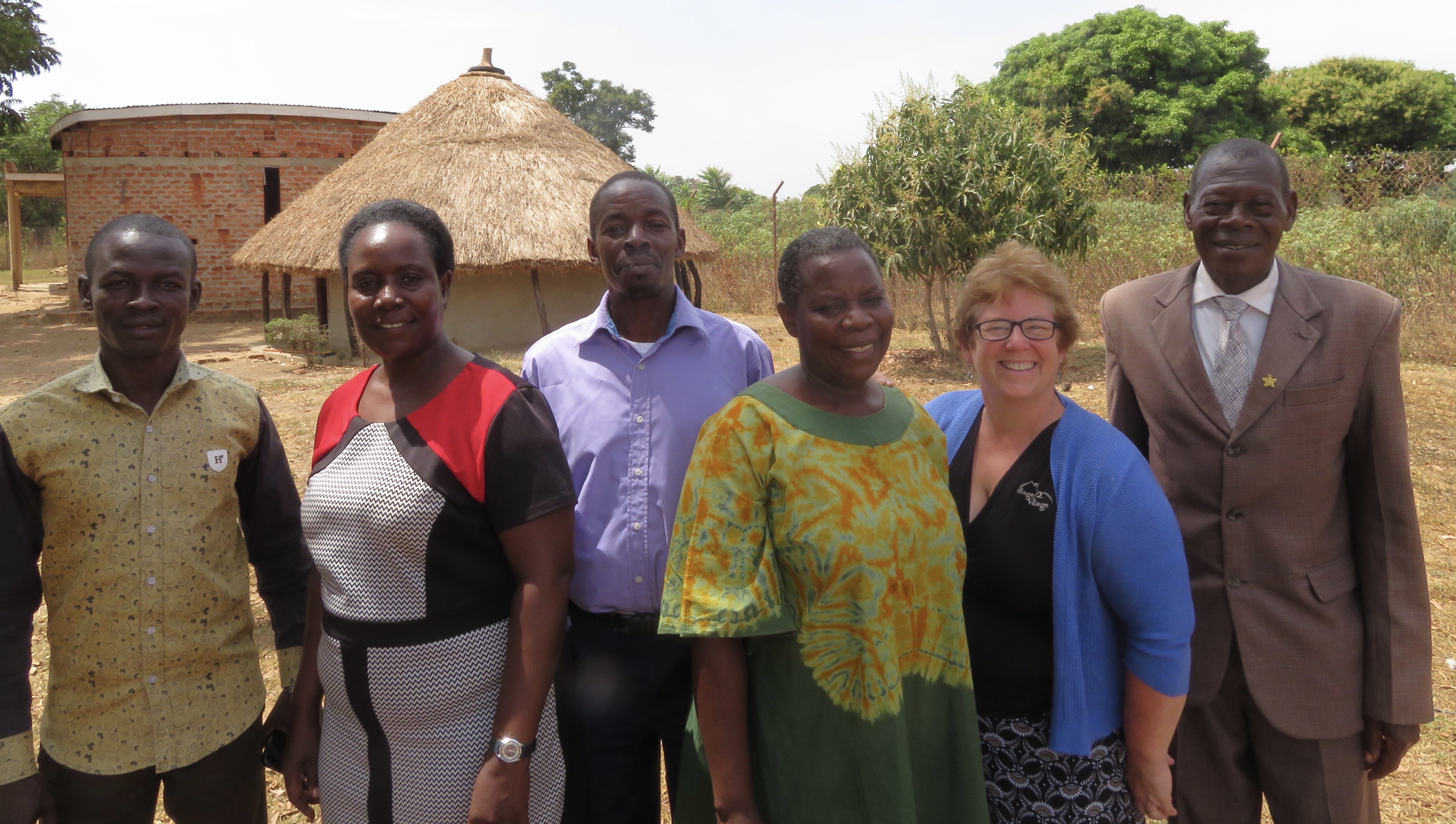 Ugandan board at the Village2Village Project site